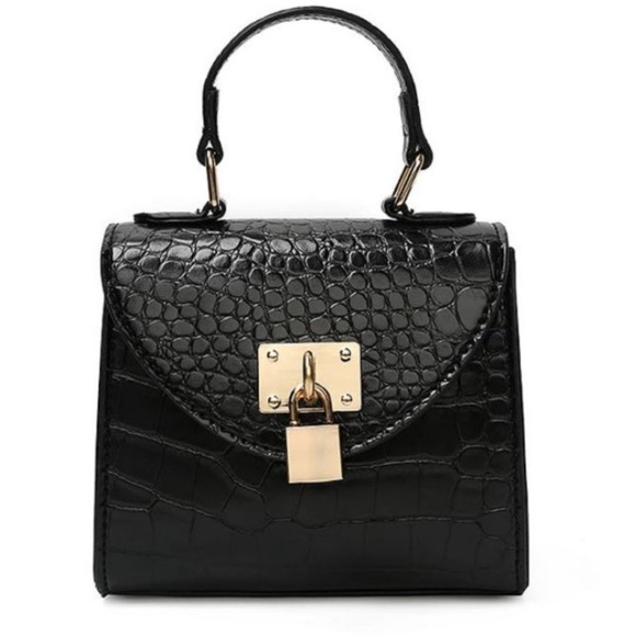 Mini Croc Embossed Chain Satchel ❤️ 5 for 30 - Picture 3 of 6